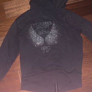 hoodie victoria's secret jacket zip up small